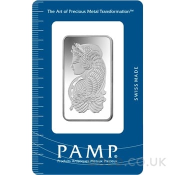 1oz Silver Bar PAMP Lady Fortuna Minted