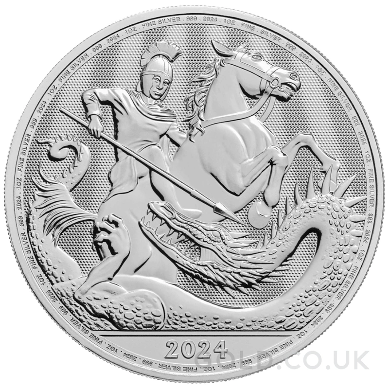 2024 St George & the Dragon 1oz Silver Coin