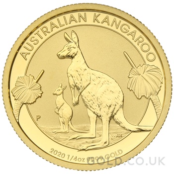 2020 1/4oz Australian Kangaroo Gold Nugget Coin