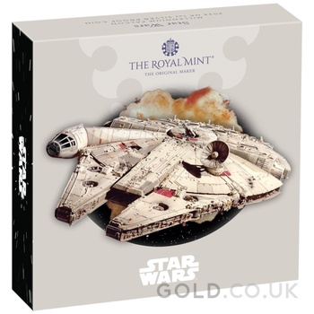 2024 1oz Millennium Falcon Star Wars Proof Silver Coin Boxed