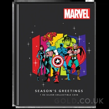 2023 Marvel Season’s Greetings 1oz Silver Coin Boxed