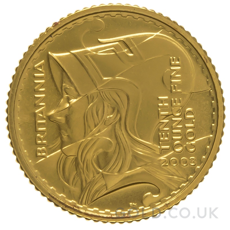 2003 Proof 1/10oz Gold Britannia Coin
