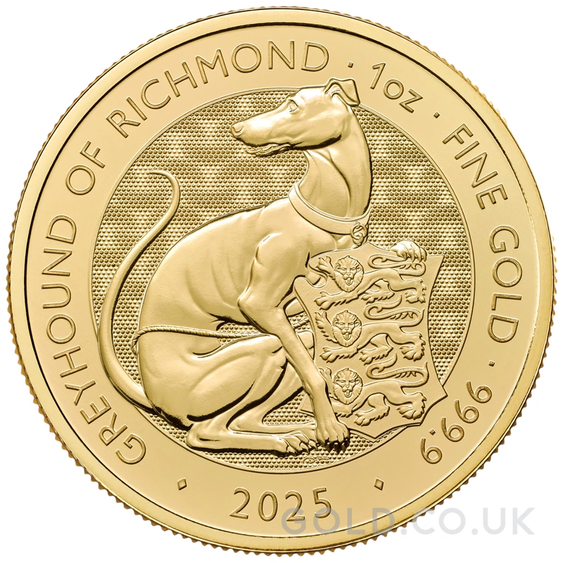 2025 Greyhound of Richmond - Tudor Beasts 1oz Gold Coin