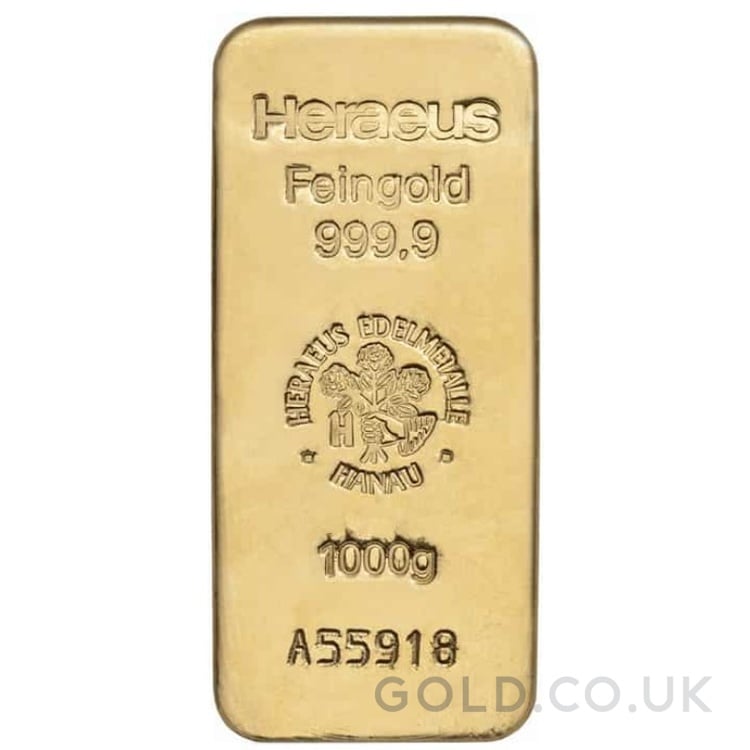 1kg Gold Bar Heraeus