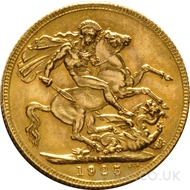1925 Gold Sovereign Coin George V (SA)