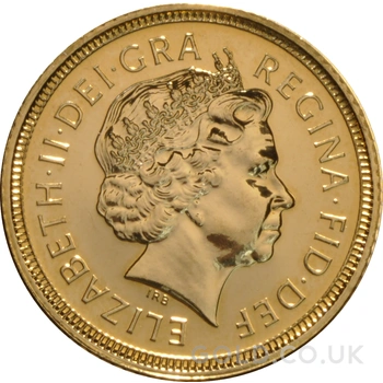 2003 Gold Half Sovereign Elizabeth II Fourth Head