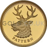 One Pound Gold Coin -White Hart of Northern Ireland  Pattern (2004)