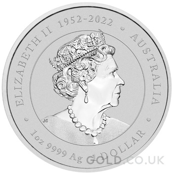 2024 1oz Perth Mint Year of the Dragon Coloured Silver Coin - Yellow Dragon