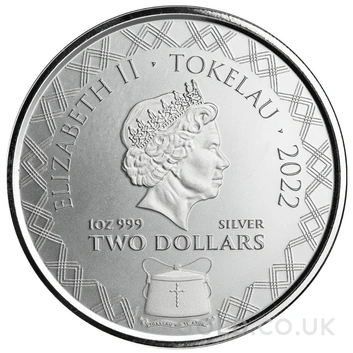 2022 Komodo Dragon A.I. Apocalypse 1oz Silver Coin