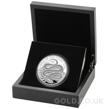 2025 Royal Mint 5oz Year of the Snake Proof Silver Coin Boxed