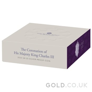 2023 £5 Silver Crown Coronation of King Charles III Proof Coin Boxed