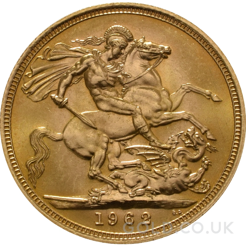 1962 Gold Sovereign Coin Elizabeth II Young Head