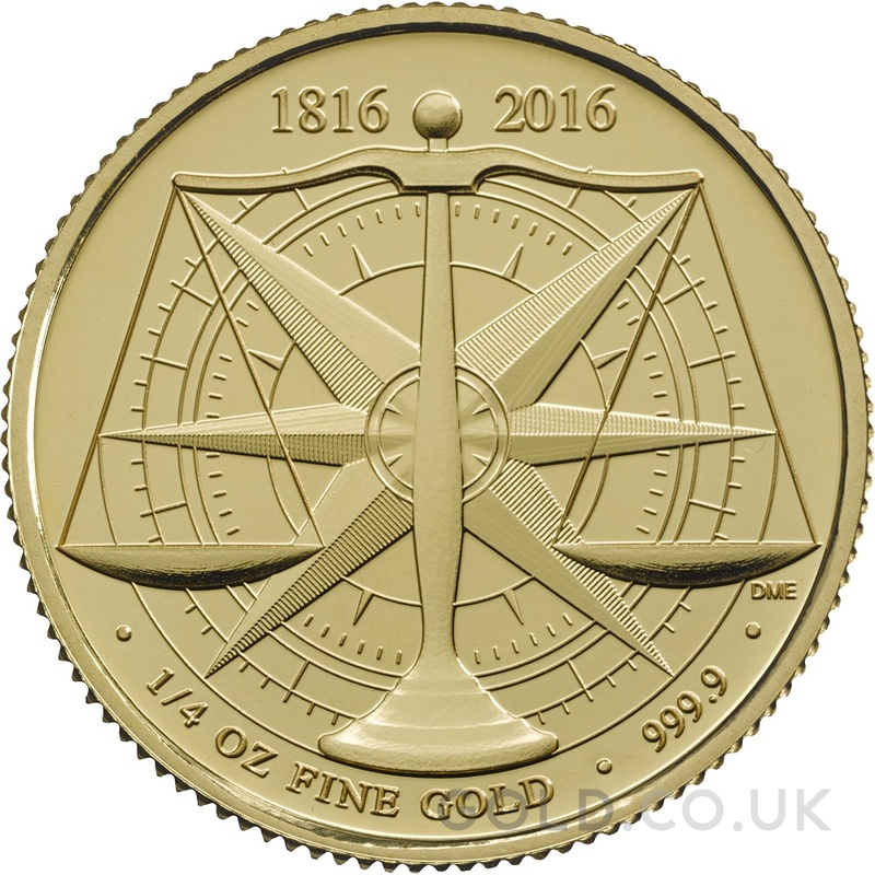 2016 Royal Mint Gold Standard 1/4oz £25 coin