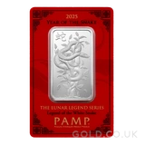 2025 1oz PAMP Silver Year of the Snake