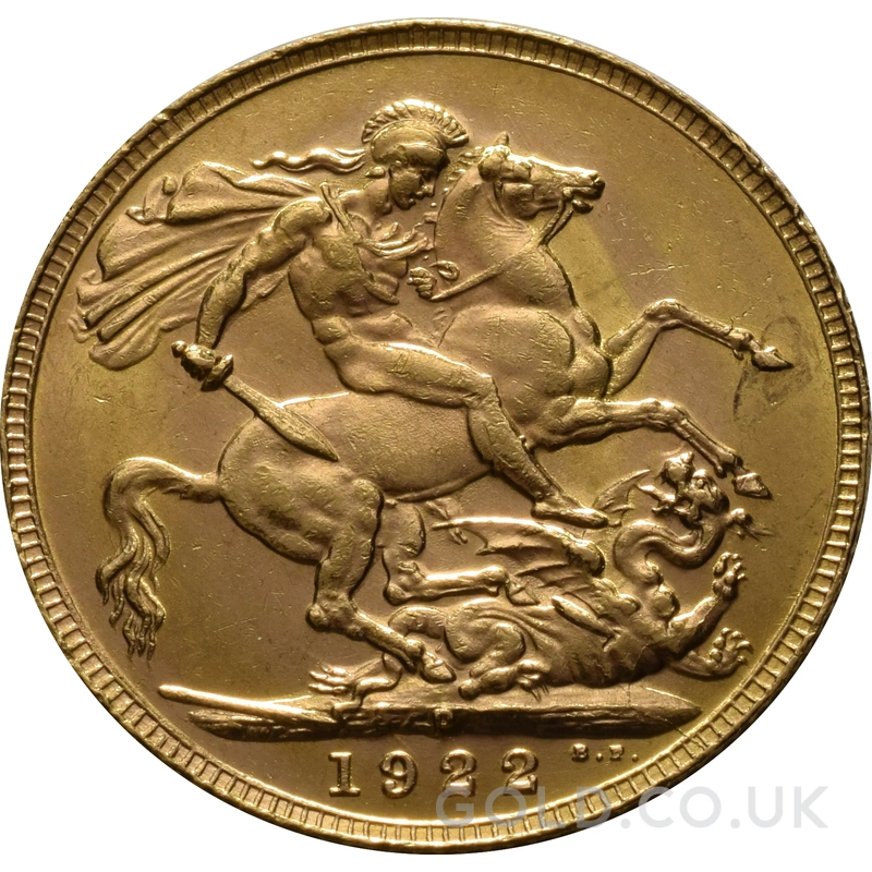 1922 Gold Sovereign Coin George V Perth