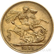 1878 Victoria Young Head Gold Sovereign (London Mint)