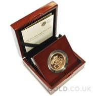 Gold Brilliant Uncirculated Five Pound Coin Boxed - 2016
