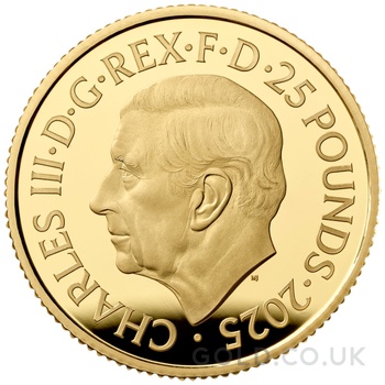 2025 Royal Mint 1/4oz Year of the Snake Proof Gold Coin Boxed