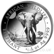 Somalian Elephant 1 Ounce Silver Coin (2025)