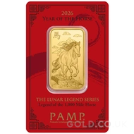 2026 1oz PAMP Gold Bar Year of the Horse