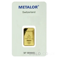 5g Metalor Gold Bar