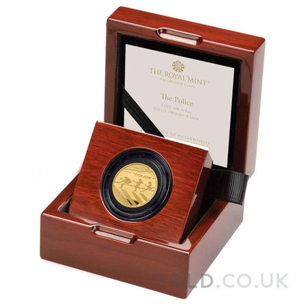 2023 Proof 1/4oz The Police Gold Coin Music Legends Boxed