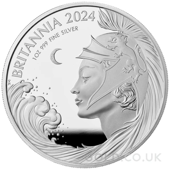 2024 Britannia 1oz Silver Proof Coin Boxed