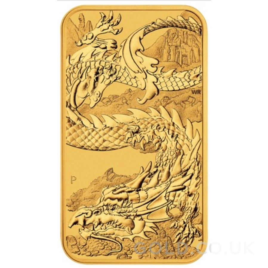 2023 1oz Dragon Rectangular Gold Bar (Coin)