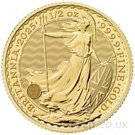 Half Ounce Gold Britannia (2025) - Gift Boxed