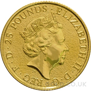 2016 1/4oz Lion of England Gold Coin Queen's Beasts