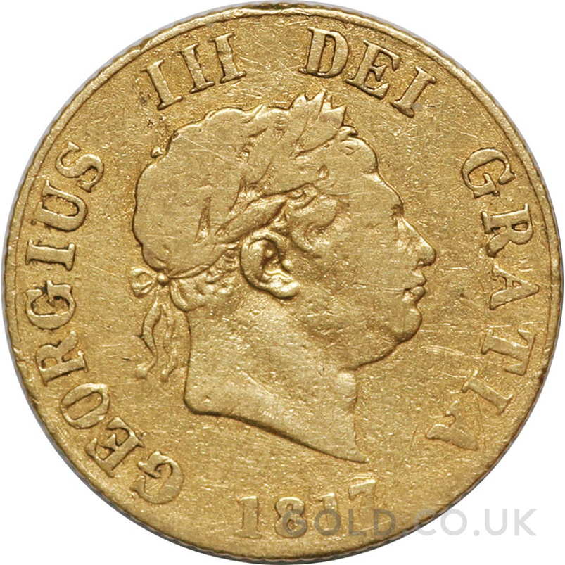 1817 Gold Half Sovereign George III 