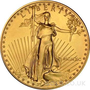 1990 American Eagle Gold Coin 1oz MCMXC