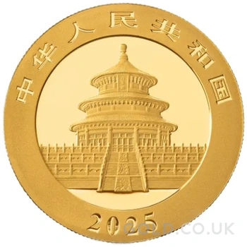 2025 15g Chinese Panda Gold Coin