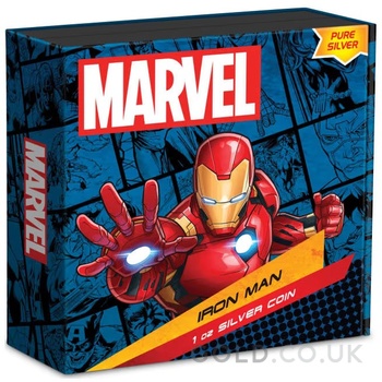 2024 Iron Man 1oz Proof Silver Coin Boxed