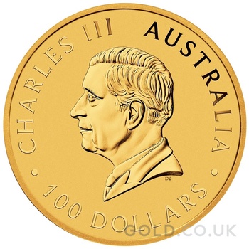 2024 1oz Australian Kangaroo Gold Nugget Coin