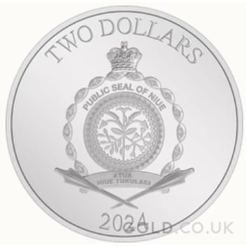 2024 Proof Harley Quinn Silver Coin 1oz Boxed