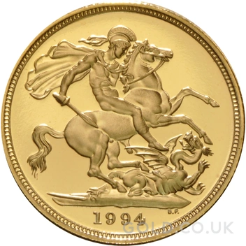 1994 Proof Gold Sovereign 3 Coin Set Boxed