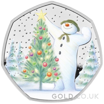 2024 The Snowman Fifty Pence Proof Silver Coin Boxed