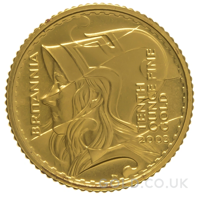 2003 Proof 1/10oz Gold Britannia Coin