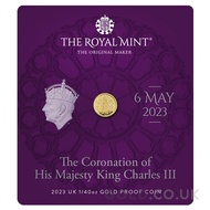 King Charles III Coronation 1/40oz Gold Proof Coin (2023)