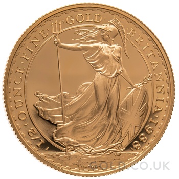 1988 Proof 1/2oz Gold Britannia Coin
