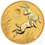 Gold Perth Mint Year of the Rabbit 2oz (2023)