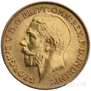 1911 Gold Half Sovereign George V Perth