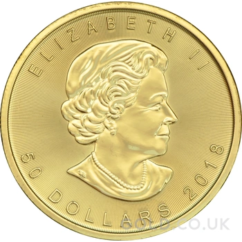 2018 Canadian Maple Leaf Gold Coin 1oz
