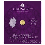 2023 King Charles III Coronation 1/40oz Gold Proof Coin