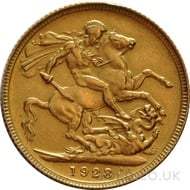 1928 George V Gold Sovereign (Melbourne Mint)