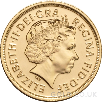 2004 Gold Sovereign Coin Elizabeth II Fourth Head