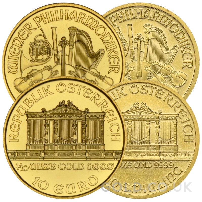 1/10oz Austrian Gold Philharmonic Coin Best Value
