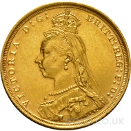 Gold Sovereign Coin Victoria Jubilee Head