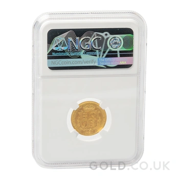 1887 Gold Half Sovereign Queen Victoria Jubilee Head NGC MS61